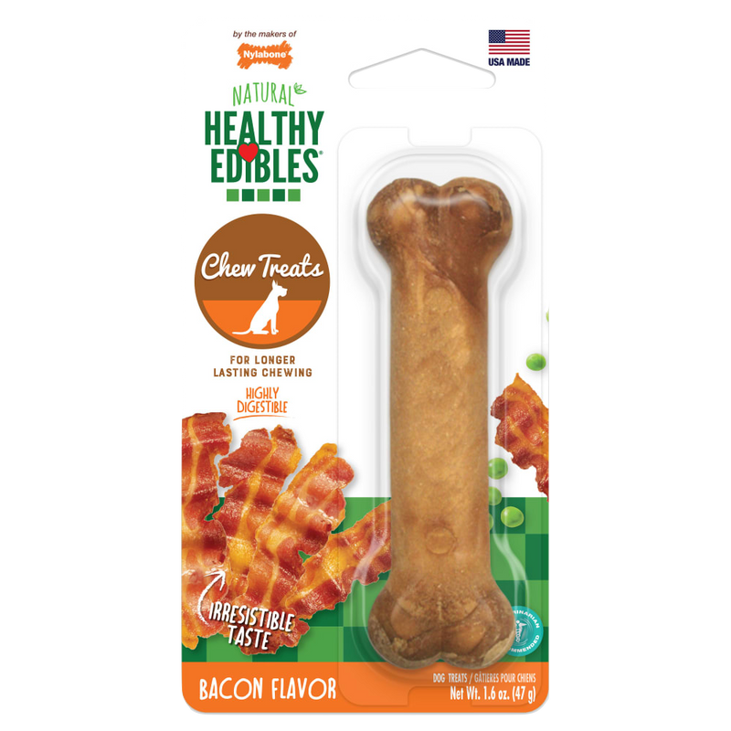 NYLABONE® Healthy Edibles Longer Lasting Bacon - Regular