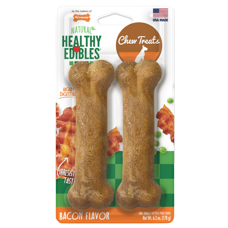 NYLABONE® Healthy Edibles Longer Lasting Bacon - Wolf