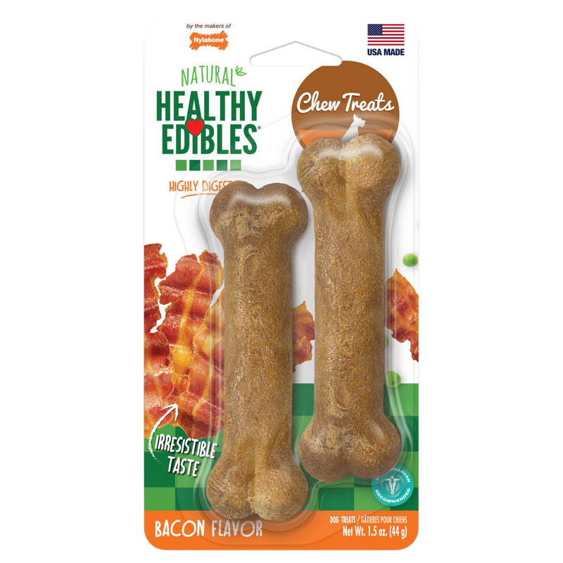 NYLABONE® Healthy Edibles Longer Lasting Bacon - Petite