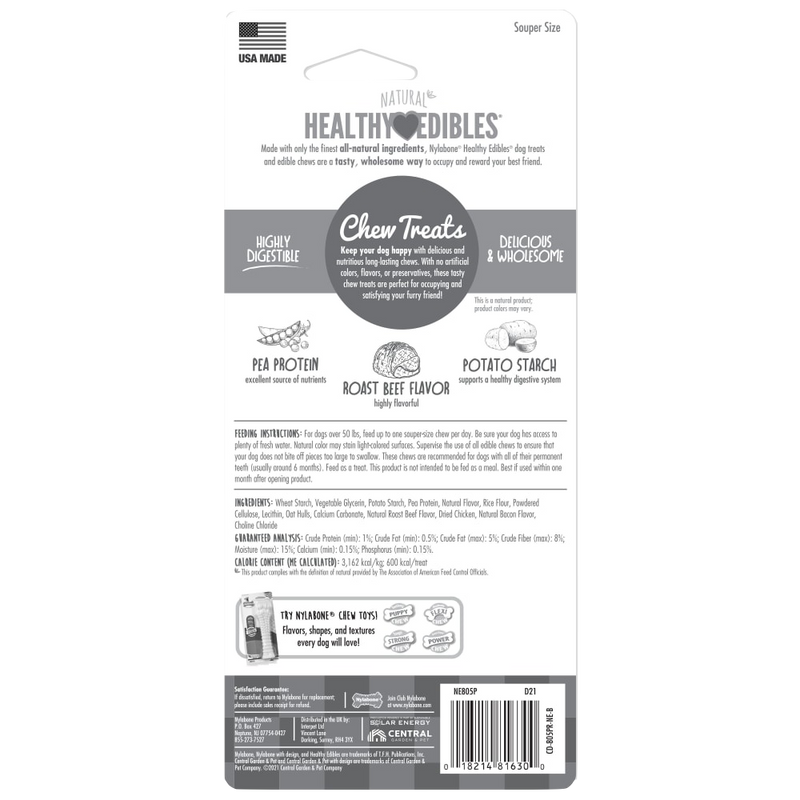 NYLABONE® Healthy Edibles Longer Lasting Roast Beef - Souper