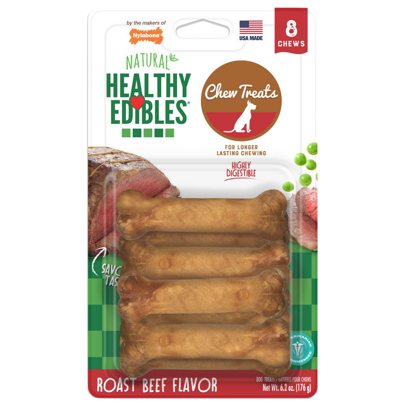 NYLABONE® Healthy Edibles Longer Lasting Roast Beef - Petite