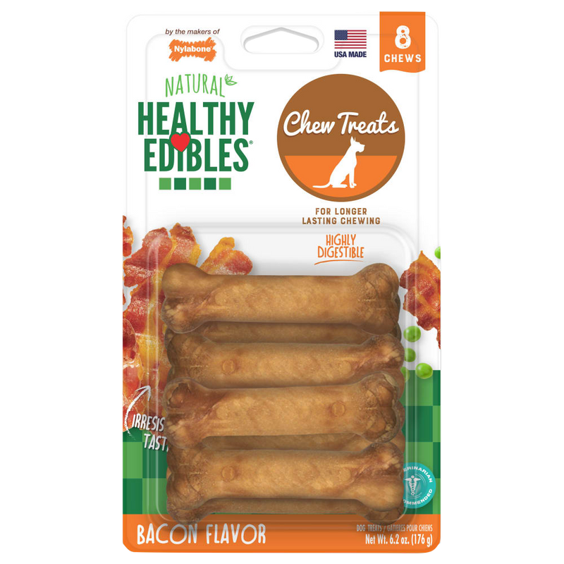 NYLABONE® Healthy Edibles Longer Lasting Bacon - Petite