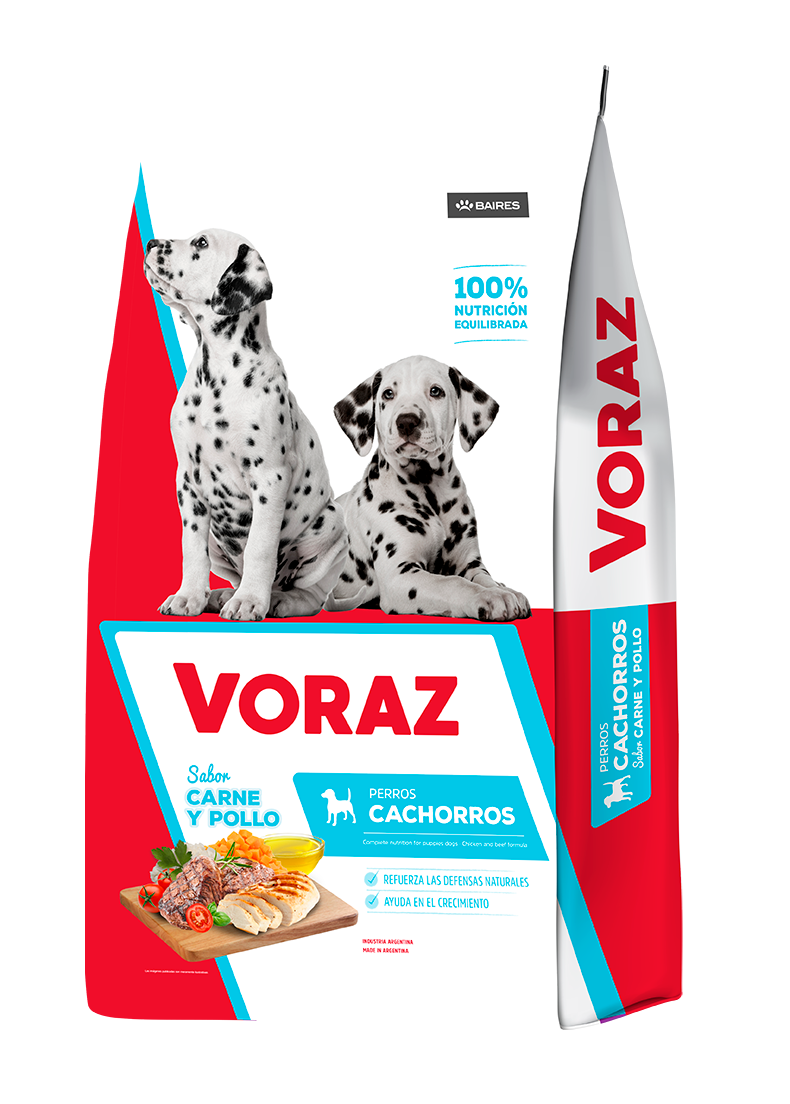 Voraz Mix Alimento Cachorros Carne, Pollo & Cereales