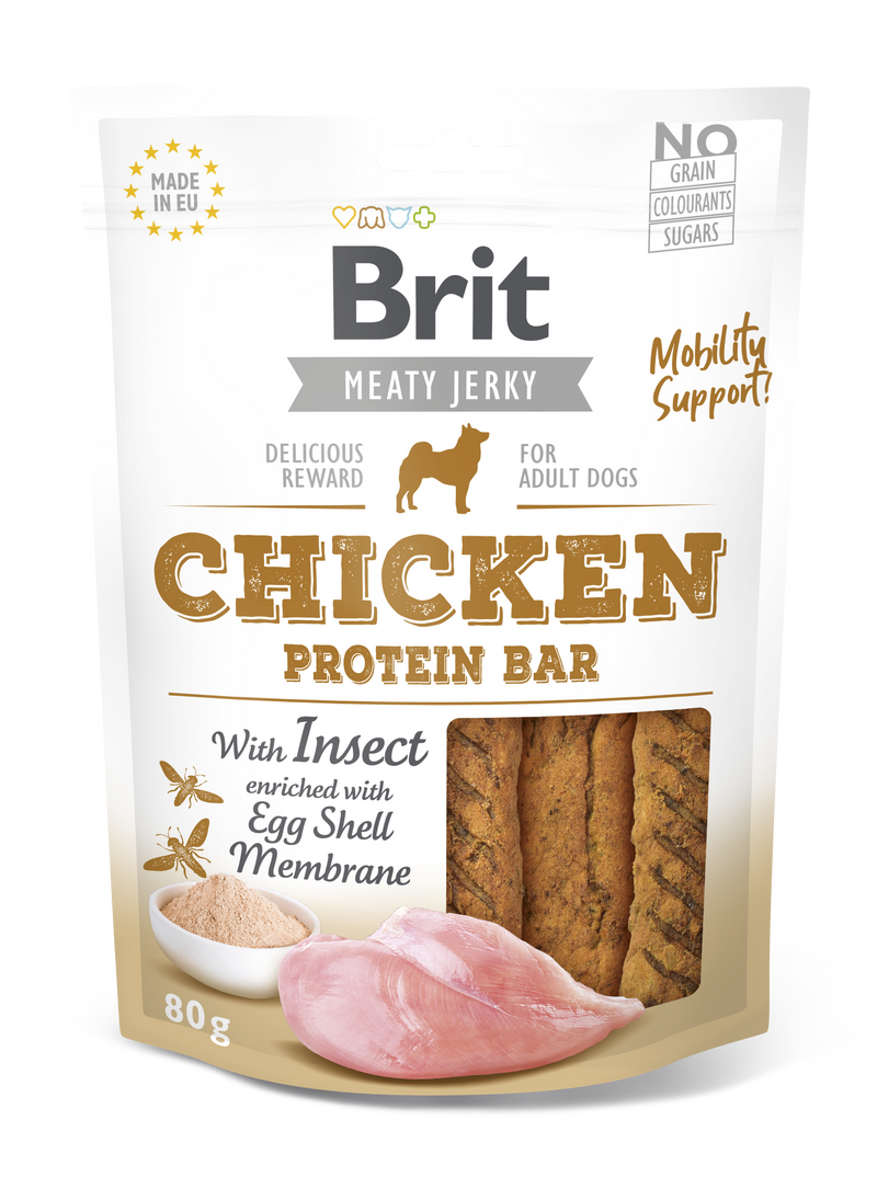 BRIT Jerky Snack Chicken With Insect Protein Bar For Dogs