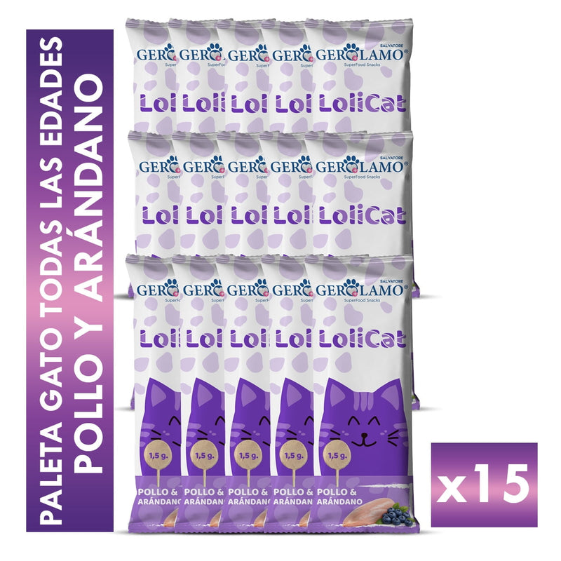 SALVATORE Lolicat Pollo/Arandano (15 unidades)