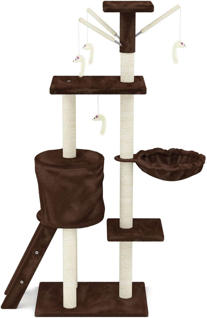 Rascador Torre Tipo Arbol Cafe (CAT001C)