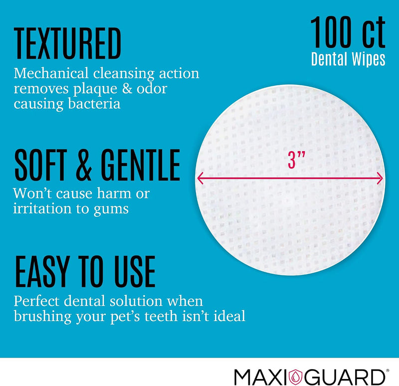 MAXIGUARD® Toallitas Húmedas Dental Perros & Gatos (100 unidades)