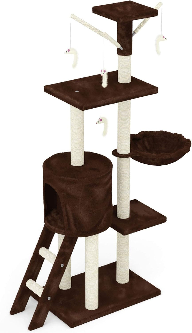 Rascador Torre Tipo Arbol Cafe (CAT001C)