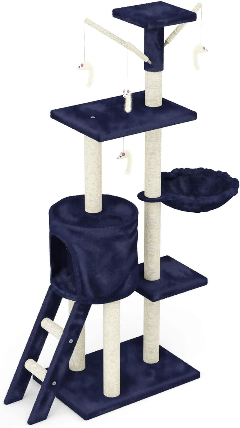 Rascador Torre Tipo Arbol Azul (CAT001B)