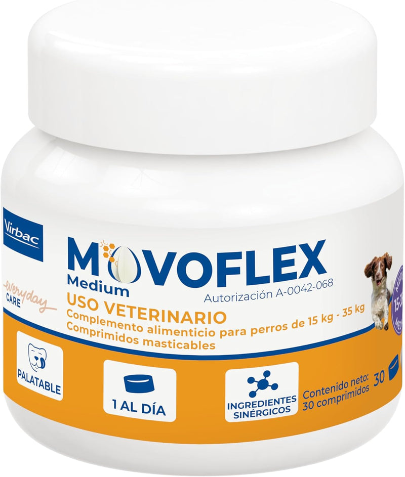 MOVOFLEX® Complemento Alimenticio Perros Medium (15 - 35 Kg)
