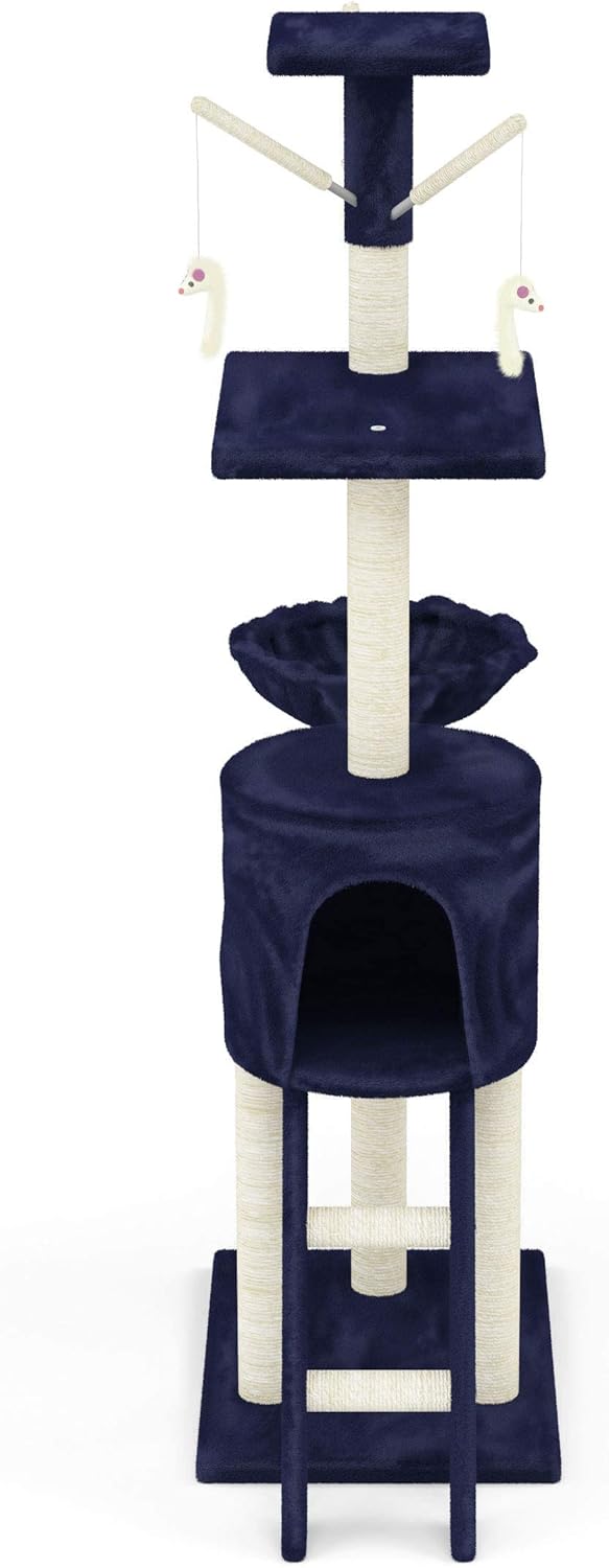 Rascador Torre Tipo Arbol Azul (CAT001B)