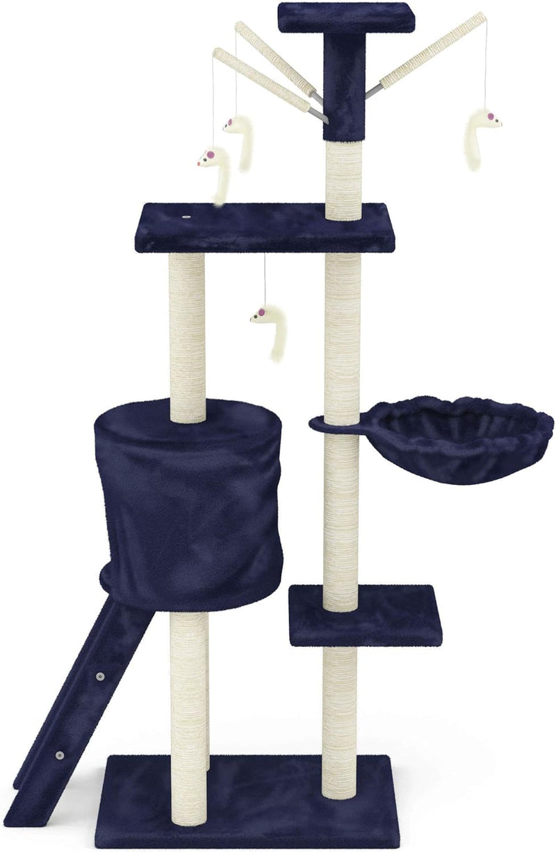 Rascador Torre Tipo Arbol Azul (CAT001B)