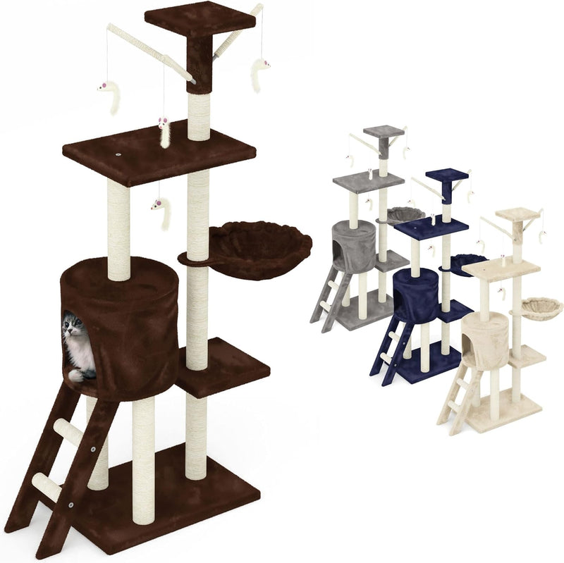 Rascador Torre Tipo Arbol Cafe (CAT001C)