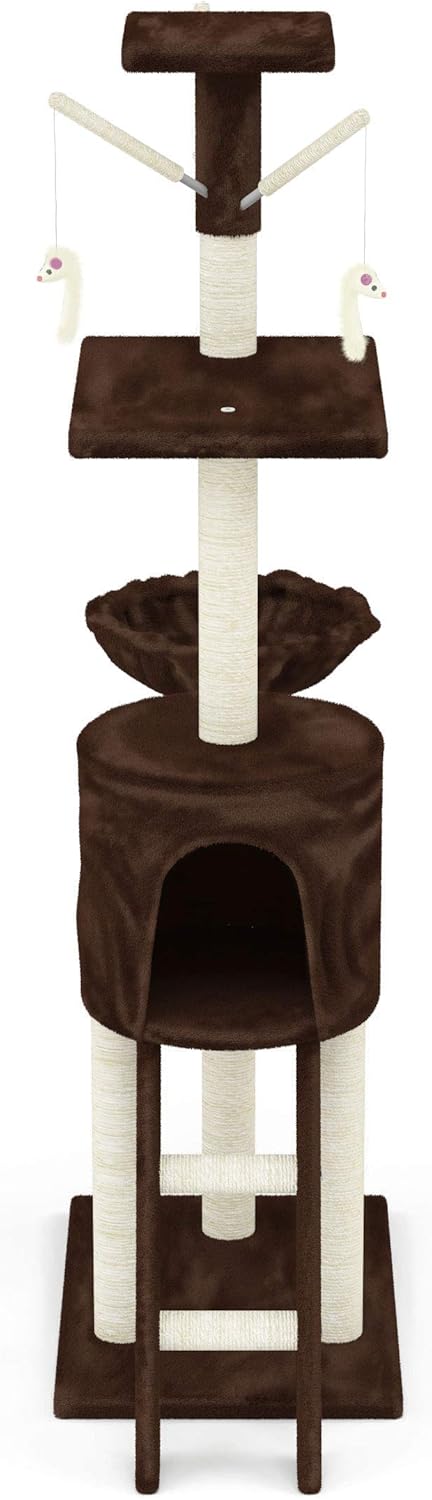 Rascador Torre Tipo Arbol Cafe (CAT001C)