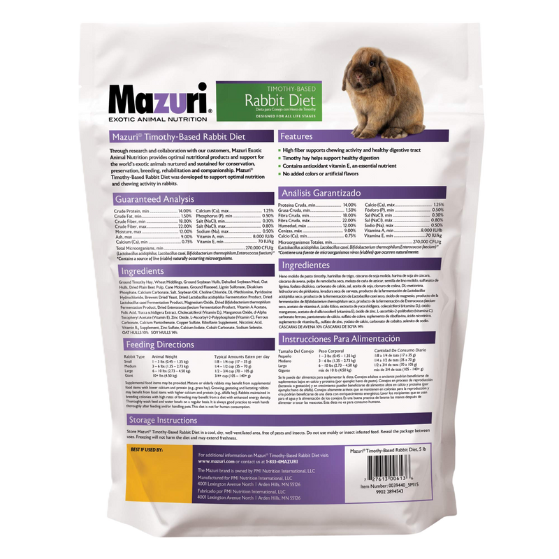 Mazuri® Rabbit Diet Timothy