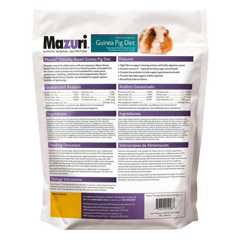 Mazuri® Guinea Pig Diet Timothy