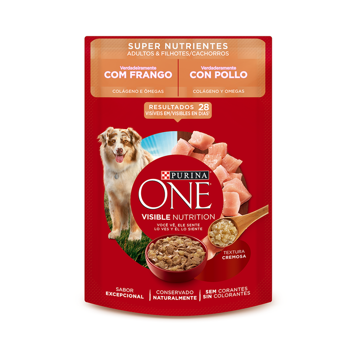 Purina One® super nutrientes perros adultos y cachorros con pollo