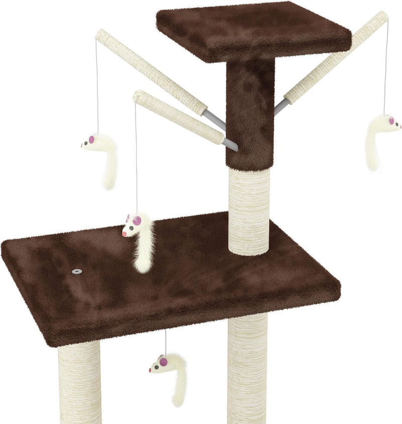 Rascador Torre Tipo Arbol Cafe (CAT001C)