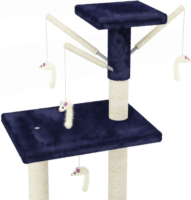 Rascador Torre Tipo Arbol Azul (CAT001B)