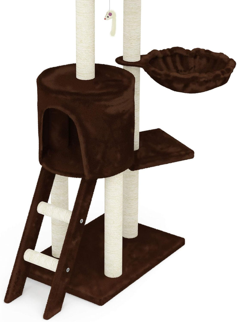 Rascador Torre Tipo Arbol Cafe (CAT001C)