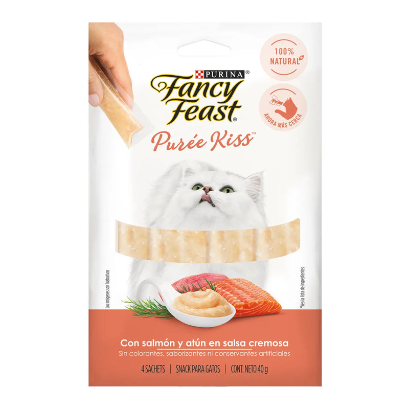 Fancy Feast Purée Kiss - Salmón & Atún