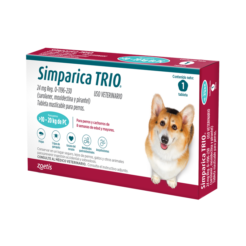 Simparica® TRIO 24mg 10-20 Kg