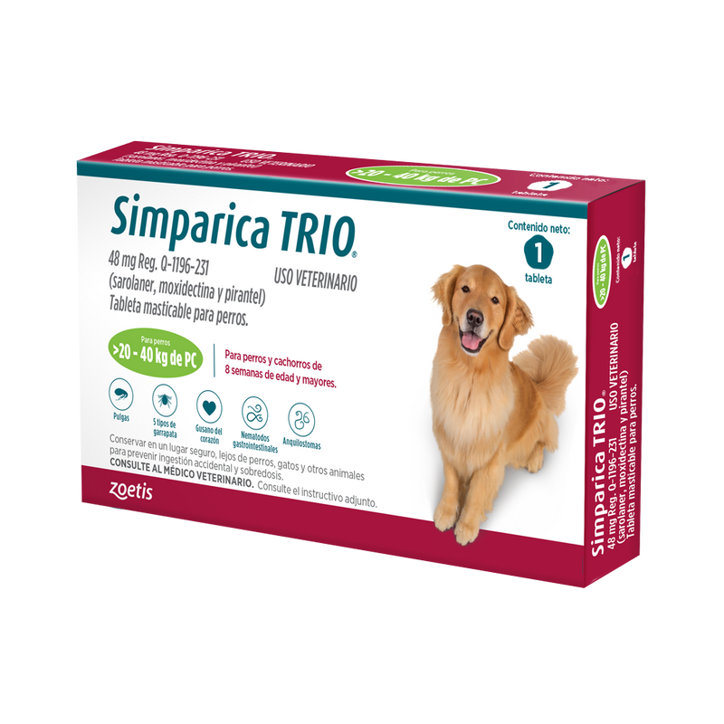 Simparica® TRIO 48mg 20-40 Kg