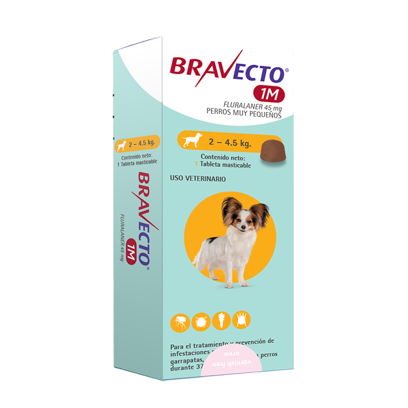 BRAVECTO® 1M 45mg (2.0 - 4.5 Kg)