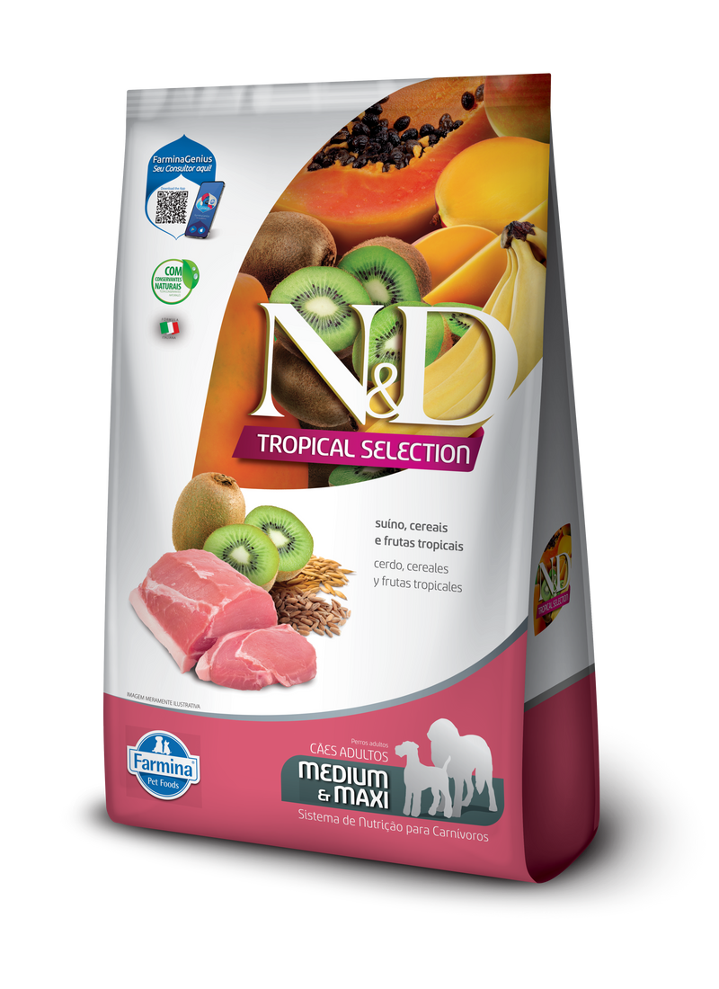 N&D Tropical Perro Adulto Mediano Cerdo