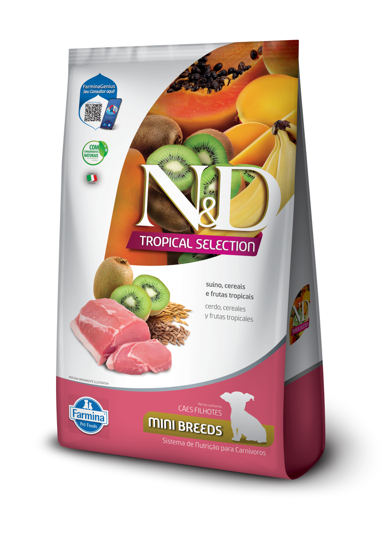 N&D Tropical Perro Cachorro Pequeño Cerdo