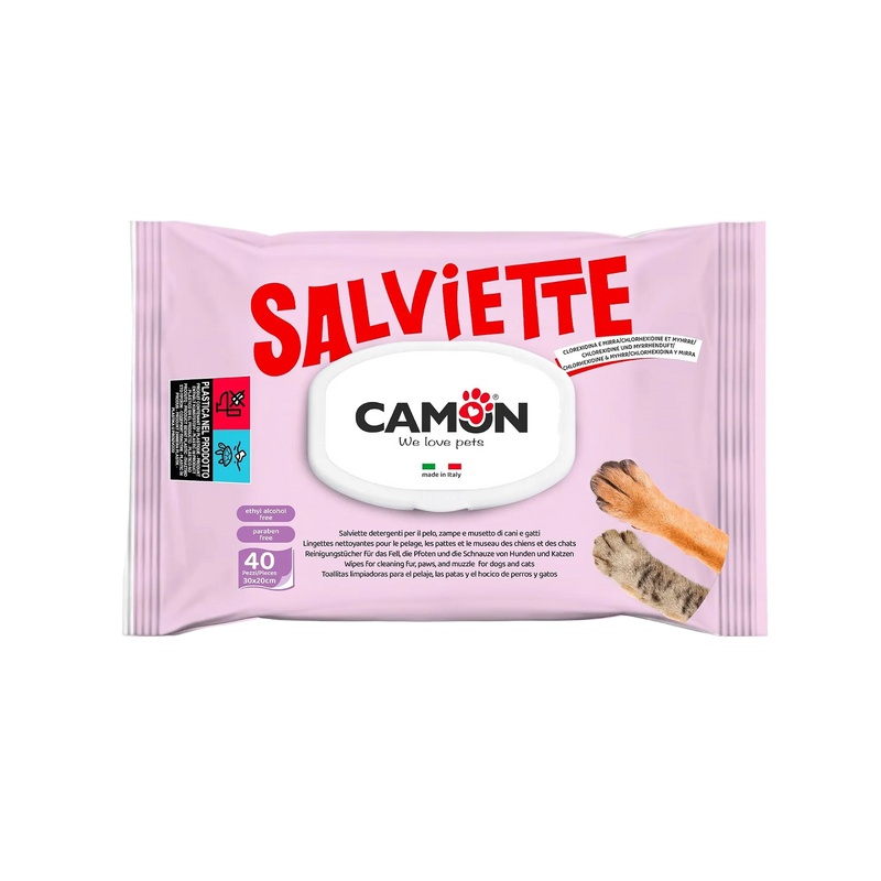 CAMON® Salviette Clorexidina & Mirra  - Toallitas Húmedas