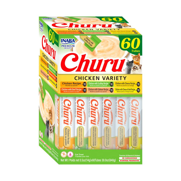 Churu® Gatos Pollo Variedades (60 unidades)