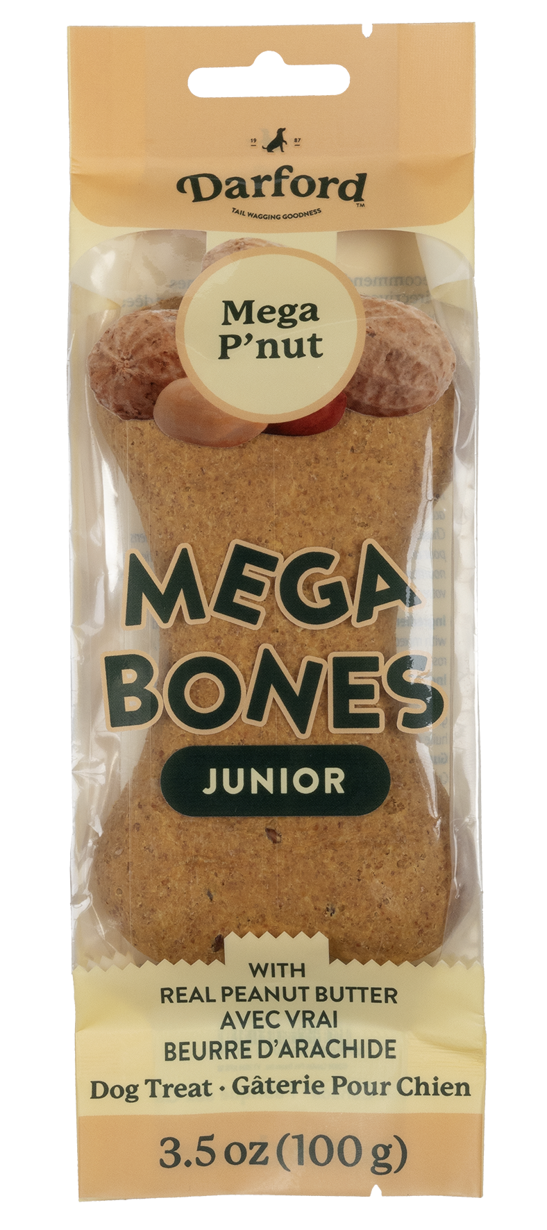 DARFORD® Mega Bones Junior P'Nut Dog Treat