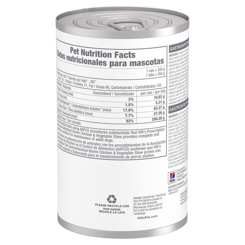 Prescription Diet® Gastrointestinal Biome Chicken & Vegetable Stew