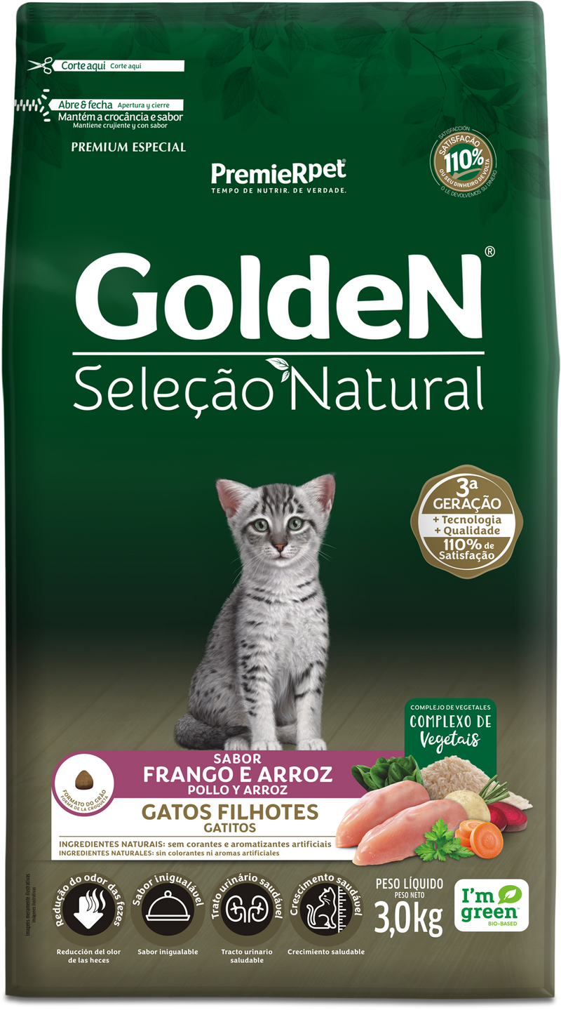Golden Selec Natural Gatitos Pollo y Arroz