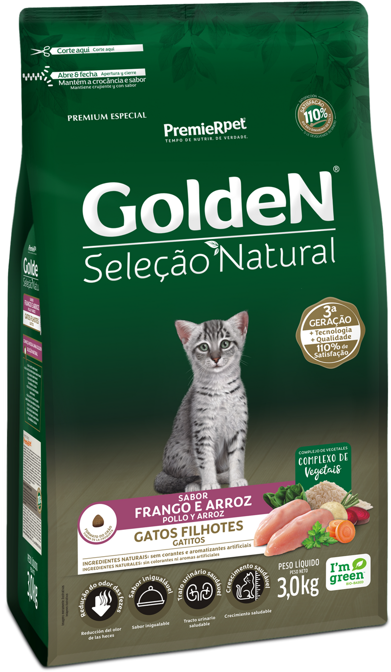 Golden Selec Natural Gatitos Pollo y Arroz
