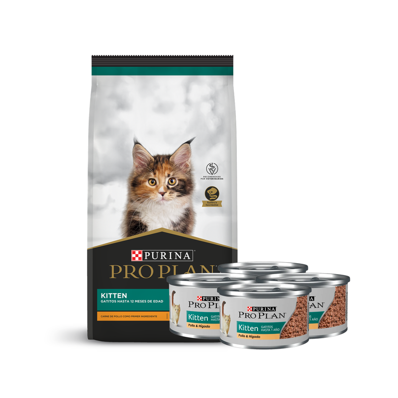Pro Plan Kitten + 4 Latas