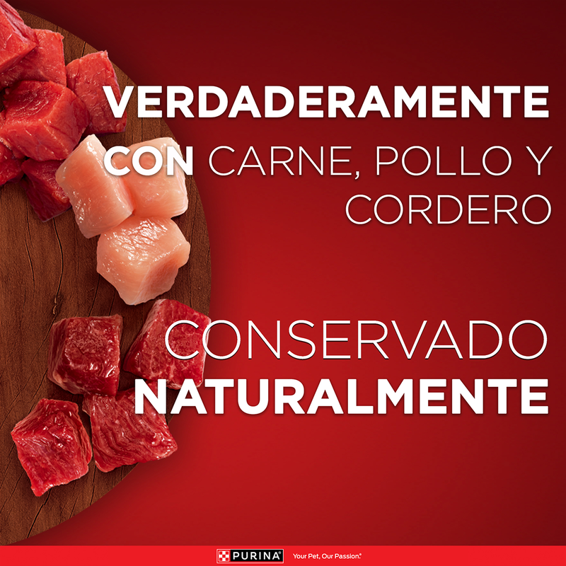 Purina One® Multi proteínas para perro con carne, pollo y cordero