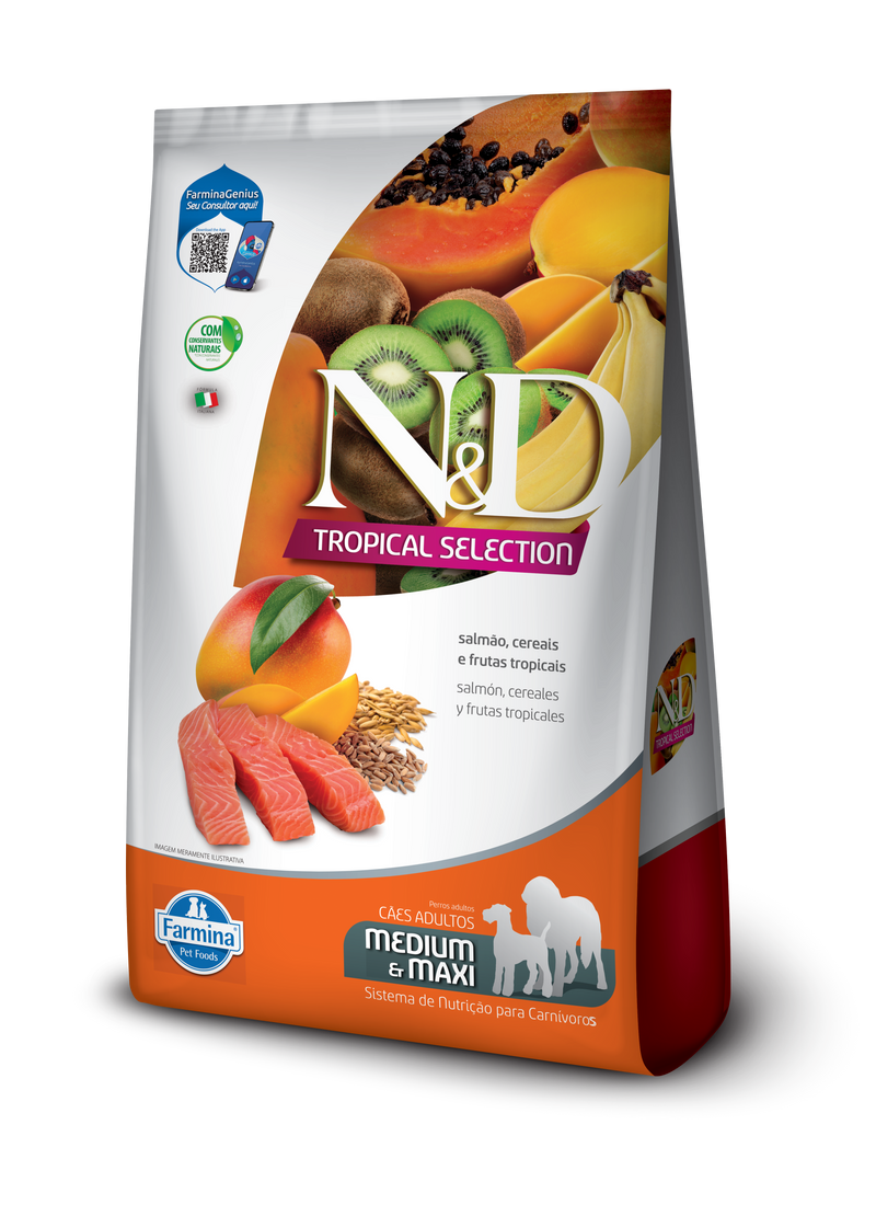 N&D Tropical Perro Adulto Mediano Salmon