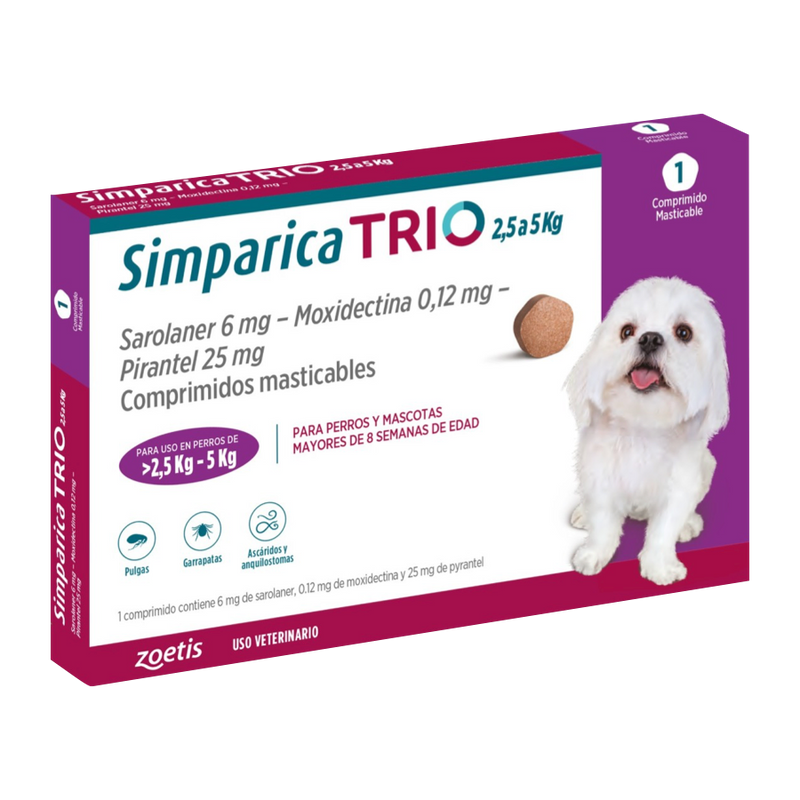 Simparica® TRIO 6mg 2.5-5.0 Kg
