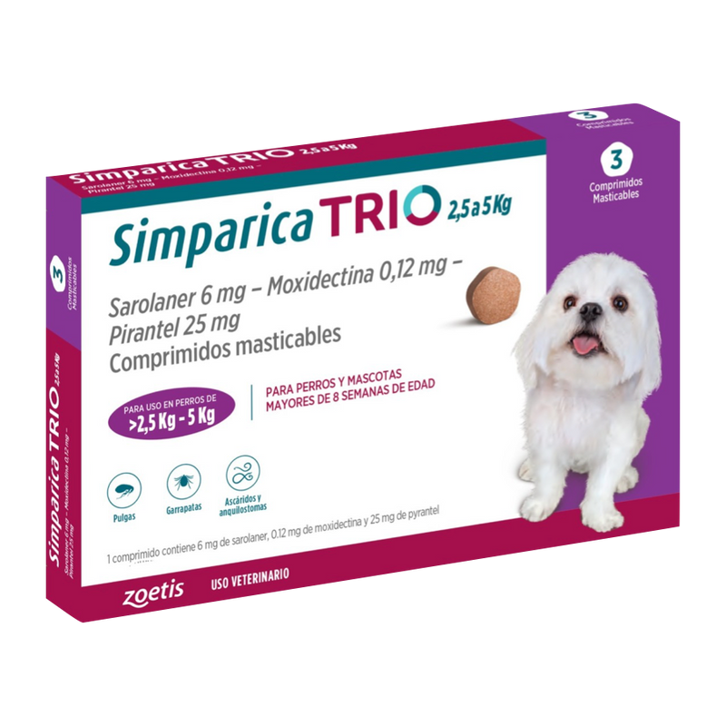 Simparica® TRIO 6mg 2.5-5.0 Kg