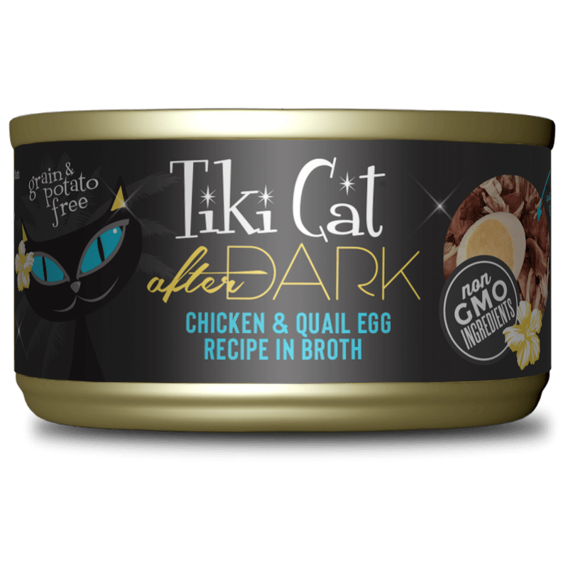 TIKI CAT® After Dark Whole Chicken & Quail Egg in Broth