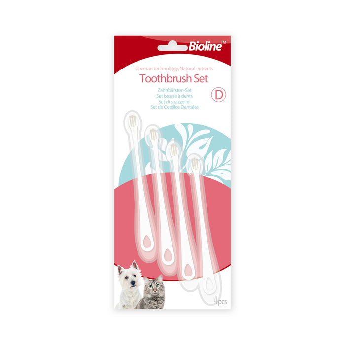 Bioline Cepillo Dental Perros & Gatos (4 unidades)