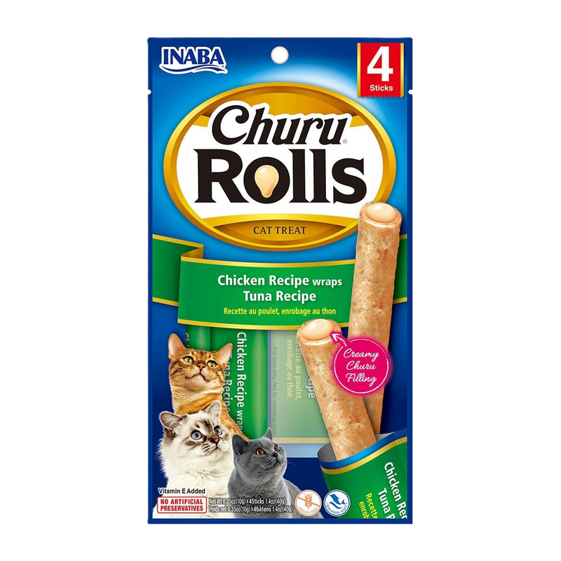 Churu® Rolls Gatos Pollo & Atún
