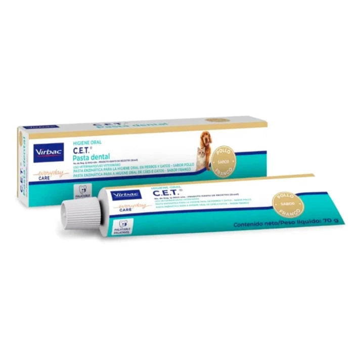 C.E.T. Pasta dental enzimática set dental