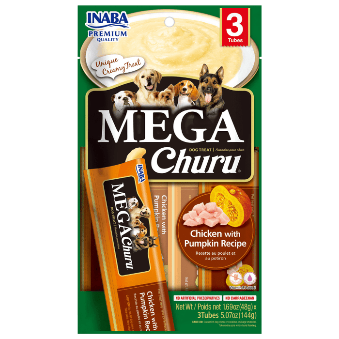 Mega Churu® Perros Pollo & Calabaza (3 unidades)