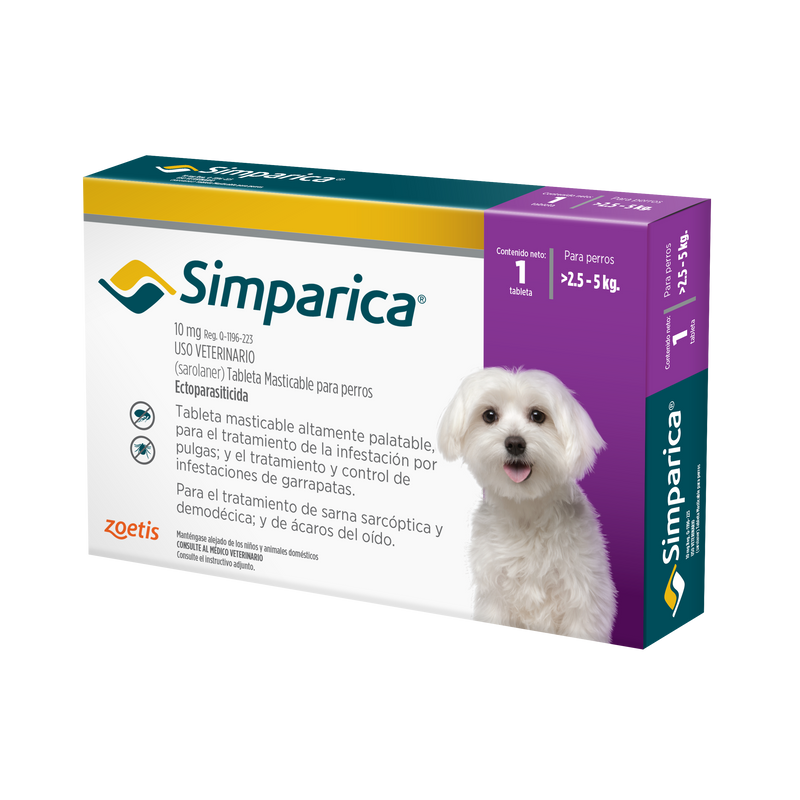 Simparica® 10 mg (2.5 - 5 KG)