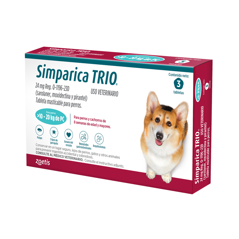 Simparica® TRIO 24mg 10-20 Kg