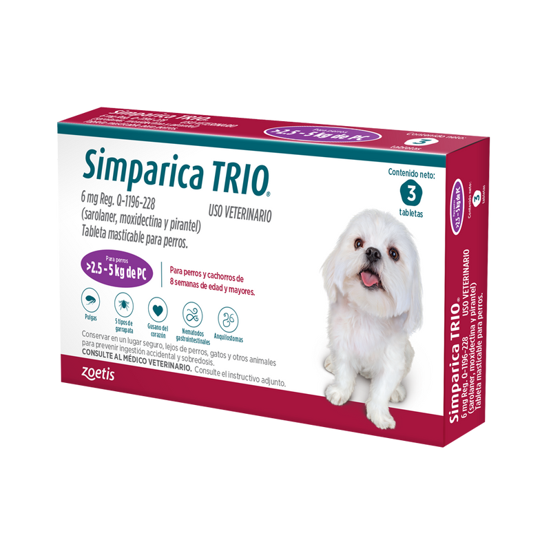 Simparica® TRIO 6mg 2.5-5.0 Kg