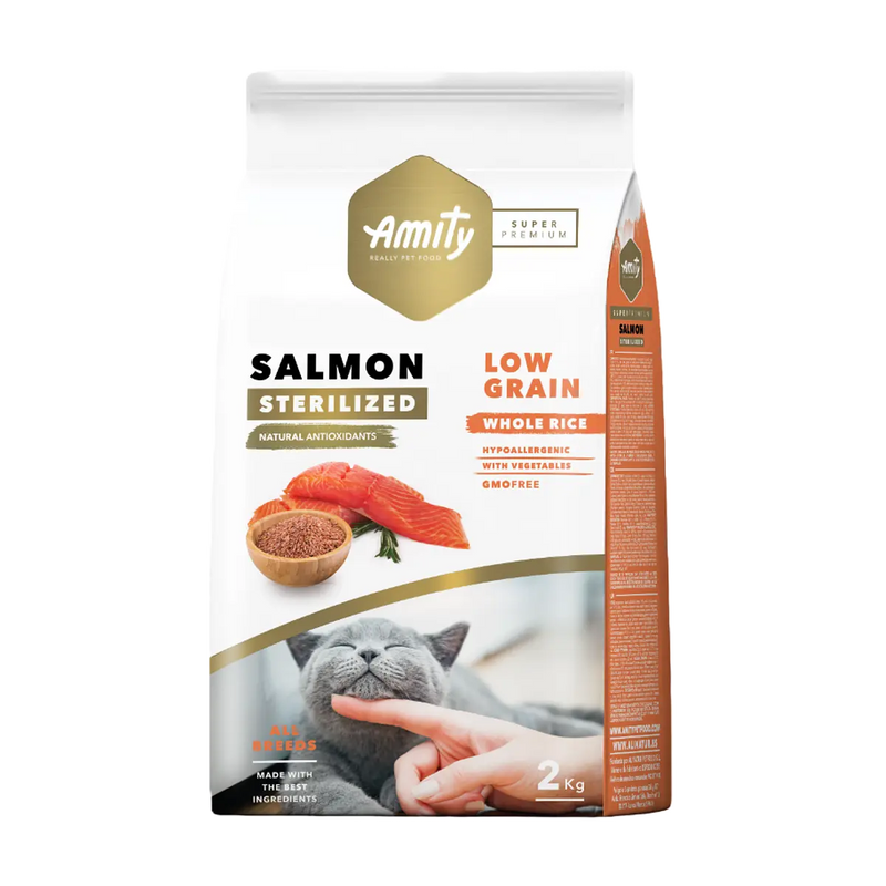 Amity® Superpremium Low Grain Salmon Adult Cat Sterilized